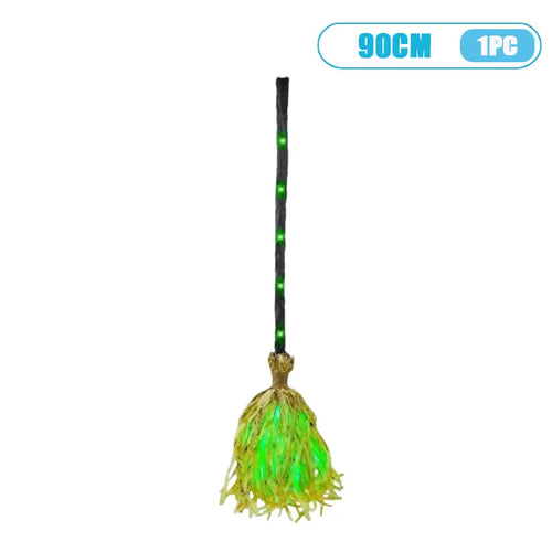 Broomora supplier reference: one 90 cm green-light witch broom